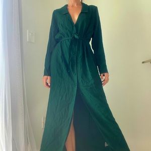Reformation green dress